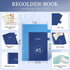 Recipe Book to Write in Your Own Recipes, Blank Recipe Notebook with Tabs for Family Cooking Lover, 120 Pages Recipe Organizer, 8.5 x 5.5", Blue...