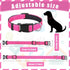 6 Pcs Reflective Dog Collar Soft Padded Breathable Nylon Pet Collar Adjustable Puppy Collar with Safety Locking Buckle for Dogs Cats Puppy Pets Ac...