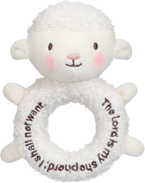 Lamb Stuffed Animal Little Sheep Stuffed Animal Praying Baptism Soft Lamb Plush Snuggle God's Lamb with Embroidered Religious Gifts for Boys Girl ...
