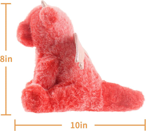 Apricot Lamb Toys Plush Red Plush Dragon Dinosaur Stuffed Animal Soft Cuddly Perfect for Child ?Red Plush Dragon?8 Inches...