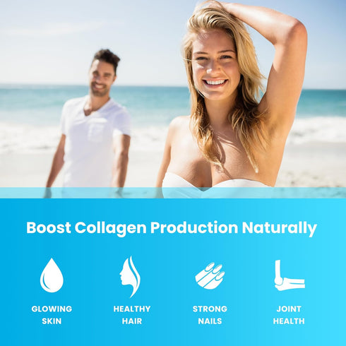 Collagen Boosting Gummies | Collagen Booster Gummy for Natural Collagen Production | Hair, Skin, Nails, Joint Support | Vegan Pectin Supplements C...