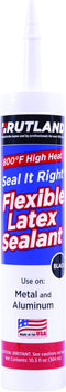 Rutland Products 800°F Flexible Latex Sealant, 10.3 Fl oz Cartridge, Black, 10...