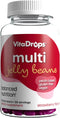 Multivitamin Jelly Beans, Women & Men, Source of Vitamin A C D E B-3 B-6 & Biotin, Supports Immune System, Pectin Based, Vegan & Gluten Free, Stra...