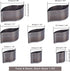 PH PandaHall 8 Size Punching Die Set, Leather Craft Cutter Punch Hole Hollow Drop Wallet Cutter Leather Cutting Belt Puncher Cutting Tools for DIY...