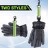 Shappy 2 Pieces Firefighter Glove Strap with Reflective Trim Firefighting Glove Safety Strap Turnout with Swivel Snap Hook Clip (Green)...