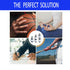 Flexible Portable Aluminum Finger Splint Set?Aluminum Finger Splint Adjustable, for Sprained Swollen Fingers Straightening Arthritis Pain Relief...