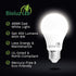 Bioluz LED 40 Watt LED Light Bulbs 4000K Cool White 6 Watts = 40W Non-Dimmable A19 LED Light Bulbs 6 Pack...