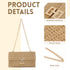 Ynport Straw Clutch Purses for Women Summer Woven Evening Handbags Wicker Rattan Envelope Wallet Chain Shoulder Bag 2024...