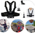 VVHOOY 3 in 1 Universal Action Camera Accessories Kit - Head Strap Mount/Chest Harness/Selfie stick Compatible with Gopro Hero 13 12 11 10 9 8 7 6...