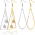 DIY Earring Findings, 40pcs Teardrop and Triangle Shaped Beading Hoop Earring Findings with 40pcs Fish Earring Hooks and 40pcs Clear Earring Backs...