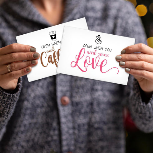 Colorful Open When Envelopes for University College Student, Leaving Home Daughter Son Gifts, Boyfriend or Girlfriend College Care Package, Long D...