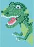 DIMENSIONS Colorful Dinosaur Acrylic Dot Painting Kit for Adults and Kids, Finished Project 5" x 7", Multicolor 8 Piece...