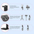 Manbily Phone Tripod Mount Adapter with Cold Shoe, Metal Aluminum Smartphone Tripod Holder 360° Cell Phone Clip for iPhone Samsung Video Live Vlog...