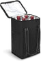 Vina 4 Bottle Wine Carrier - Travel Insulated Wine Carrying Case Cooler Tote Bag with Detachable Divider and Strong Handle, Great for Picnic, Beac...