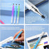 Universal 2 in 1 Stylus Pens for Touch Screens - Compatible with iPad, iPhone, Android, Microsoft Tablets, Phones, Surface - Pack of 5 in Blue, Gr...