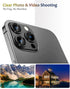 Metal Camera Lens Protector for iPhone 13 Pro Max & iPhone 13 Pro Metal Camera Cover Tempered Glass Screen Protector 9H Anti-Explosion iPhone 13 P...