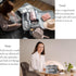 Double Layer Big Makeup Bag Travel Cosmetic Case Makeup Organizer Bag Portable Skin Care Toiletry Bag (beige)...