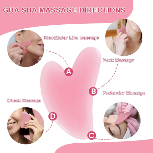 Ice Roller for Face Women, Silicone Facial Ice Roller and Gua Sha Set, Massage Cube and Face Ice Mold for Brighten Lubricate Shrink Pores (Pink)...