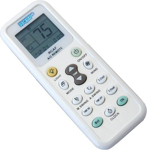 HQRP Universal A/C Remote Control Compatible with LG Panasonic Sharp Samsung Fujitsu Gree Guangda Guqiao Haier Helton Hemilton Hicon Hisense Hitac...