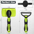 3PCS Dog Brush I Dog Brush for Shedding I Deshedding Dog Brush I Dog Bath Brush I Slicker Brush For Dogs I Dog Comb I Premium Pet Supplies (Green ...