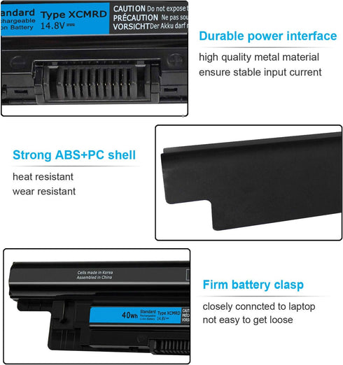 40Wh XCMRD 14.8V Battery for Dell Inspiron 15 3000 Series 15-3542 15-3543 15-3541 15-3531 15-3537 15-3521 15R-5537 15R-5521 17-3737 17-3721 17R-57...