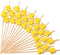 PuTwo Toothpicks 100 Counts Picks Handmade Natural Bamboo Cocktail Sticks,Yellow Ducks...
