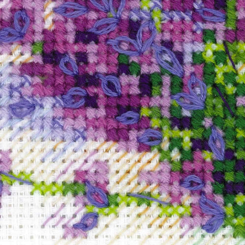RIOLIS Counted Cross Stitch Kit 6"X7"-Bouquet With Lavender (14 Count) -R1607...