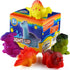 6 Packs Light-Up Floating dinosaur bath Toys set, for Baby Toddler nephew in birthday Christmas Easter , great water Bathtub shower Pool bath toy ...