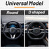KAFEEK Elastic Stretch Steering Wheel Cover,Warm in Winter and Cool in Summer, Universal 15 inch, Microfiber Breathable Ice Silk, Anti-Slip, Odorl...
