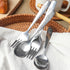 HANSGO 12PCS Children Safe Forks and Spoons, Silverware for Kids Cutlery Set Toddler Utensils Stainless Steel Tableware with Bunny and Puppy Motif...
