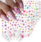 8 Sheets Flower Nail Art Stickers 3D Nail Stickers Acrylic Spring Nail Decals Nail Art Supplies Pink Floral Leaf Cherry Blossom Adhesive Transfer ...