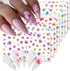 8 Sheets Flower Nail Art Stickers 3D Nail Stickers Acrylic Spring Nail Decals Nail Art Supplies Pink Floral Leaf Cherry Blossom Adhesive Transfer ...
