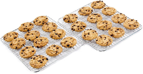 Great Credentials© Heavy-Duty Cooling Rack, Cooling Racks, Wire Pan Grade, Commercial Grade, Oven-Safe, Chrome (8 x 10 Inch)...