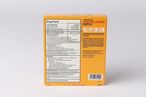 Tiger Balm Pain Relieving Patch, 5 Count...