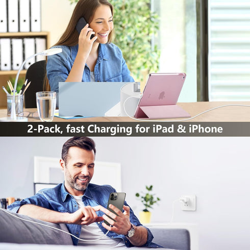 Phone 15 Charger Fast Charging, iPad Charger 10 FT Long USB C to C Charging Cable Cord with 20W iPhone Fast Charger Block for iPhone 15/15 pro/15 ...