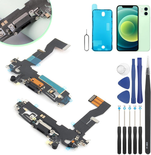 Dock Connector for iPhone 12 Pro Charging Port Replacement for iPhone 12 USB Charger Board Flex Cable Parts with Tools...