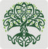 FINGERINSPIRE Celtic Tree of Life Stencil, 11.8x11.8inch Traditional Irish Tree Design Stencils Template Washable Reusable Mylar DIY Art Craft Pai...
