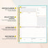 SUNEE Meeting Notebook for Work with Action Items - 160 Pages, B5 Size Project Planner, Spiral Meeting Agenda/Minutes Notebook Organizer for Women...