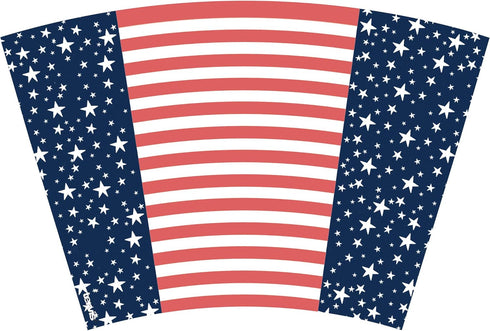 Tervis Americana Stars Stripes Made in USA Double Walled Insulated Tumbler Travel Cup Keeps Drinks Cold & Hot, 24oz, Classic...