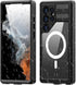 Compatible with Samsung Galaxy S24 Ultra Waterproof Magnetic Case Built-in Screen Protector Full Protection TPU Anti-Scratched Clear Case Men Wome...