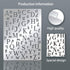 BENECREAT Letters Stencils, Irregular A to Z Alphabet Metal Stencil Uppercase Lower Letters Template for Painting, Wood Burning, Engraving, Scrapb...