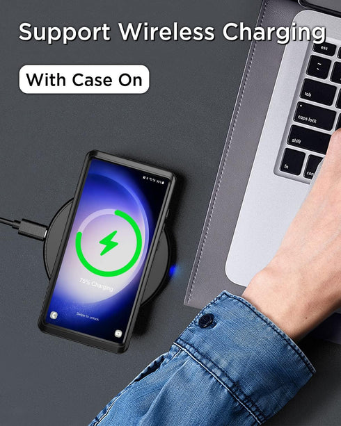 Beeasy for Samsung Galaxy S23 Ultra Waterproof Case Compatible with MagSafe - 360 Degree Outdoor Protective Case Magnetic Phone Case, Shockproof D...