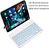 Ultra-Slim Bluetooth Keyboard Portable Mini Wireless Keyboard Rechargeable for Apple iPad iPhone Samsung Tablet Phone Smartphone iOS Android Windo...
