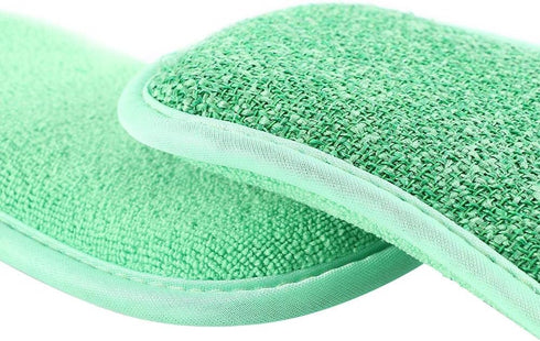 5pcs Multi-Functional Scrubbing Sponge Microfiber Kitchen Supplies Cleaning Tools Reusable Cleaning Sponge Scouring Pad...