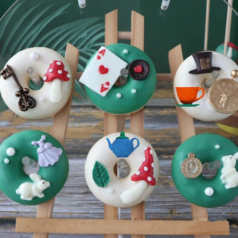 Tea Party Cake Mold Teapot Fondant Molds Tea Cup Silicone Mold for Cake Decorating Cupcake Topper Chocolate Candy Gum Paste Polymer Clay...