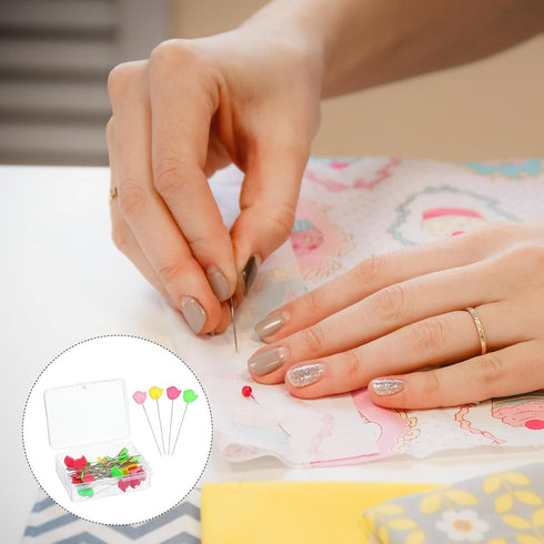 uxcell Straight Pins 200pcs Multicolor Straight Quilting Pins Bird Head Sewing Pins for Dressmaker, DIY Craft, Sewing Project...