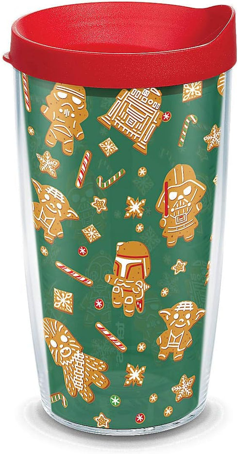 Tervis Star Wars Christmas Holiday Wookies Made in USA Double Walled Insulated Tumbler Travel Cup Keeps Drinks Cold & Hot, 16oz, Classic...
