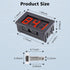 PEMENOL 12V Red Fahrenheit Digital Temperature Meter -76F~999F LED Display with Industrial Grade 0.5m K-Type Thermocouple Temperature Sensor M6...