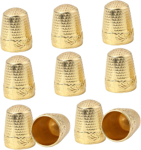 PLAFOPE 10pcs Thickened Thimble Finger Cot Quilting Thimble Fingertip Thimble Portable Sewing Thimble DIY Thimble Finger Thimble Small Finger Need...