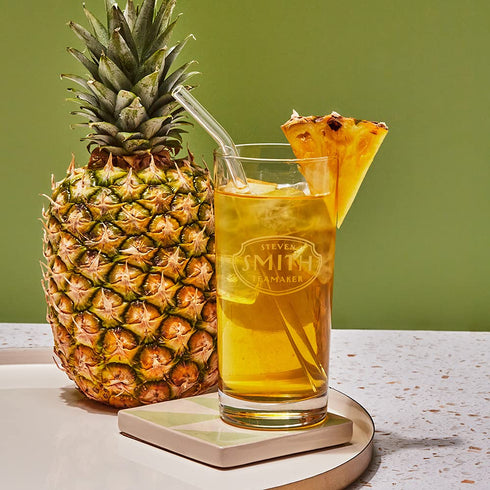 Steven Smith Teamaker Pineapple Green Iced Tea No. 81, Refreshing, Caffeinated, Sustainably Grown, Full Leaf Green Iced Tea, 10 Count, 1 Quart Sac...